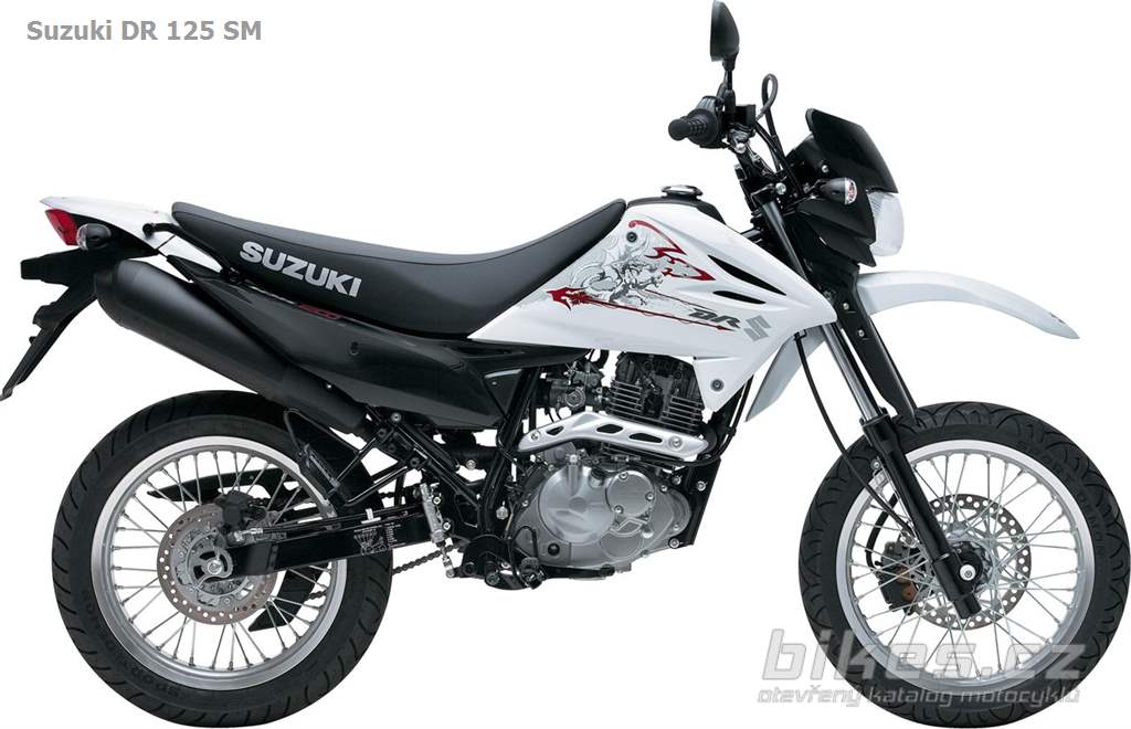Suzuki DR 125 SM (2014) názory motorkářů, technické